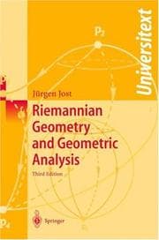 Riemannian geometry and geometric analysis