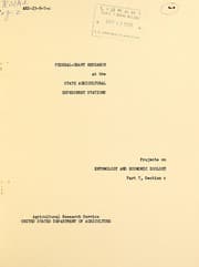 Federal-grant research at the state agricultural experiment stations