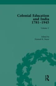 Colonial Education and India, 1781-1945