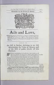 Laws, etc. (Session laws : 1754 May)