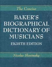 The biographical dictionary of musicians
