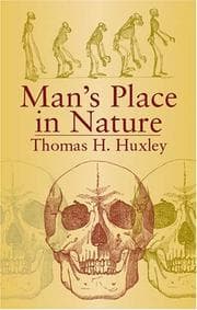 Evidence as to man's place in nature