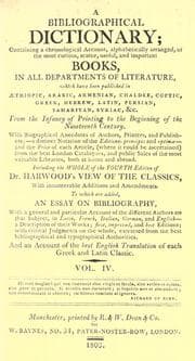 A bibliographical dictionary