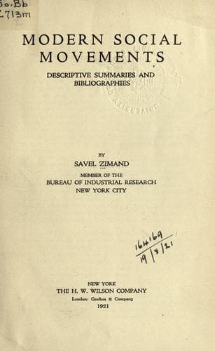 Modern social movements