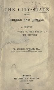 The city-state of the Greeks and Romans