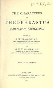 Theophrasti Characteres