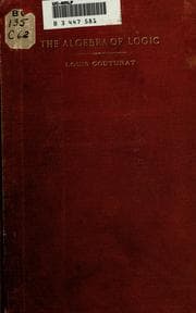 Algèbre de la logique