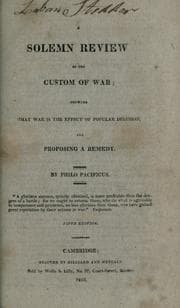 A solemn review of the custom of war