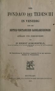 Der Fondaco dei Tedeschi in Venedig und die Deutsch-Venetianischen Handelsbeziehungen
