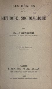 Les règles de la méthode sociologique
