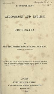 A compendious Anglo-Saxon and English dictionary