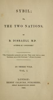 Sybil, or, The Two Nations