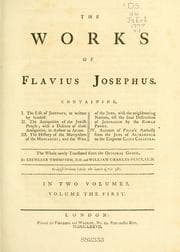 The works of Flavius Josephus