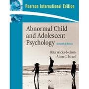 Abnormal child and adolescent psychology