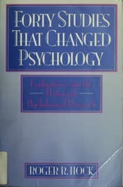 Forty studies that changed psychology