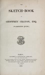 The sketch-book of Geoffrey Crayon, Esq