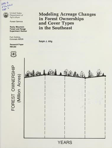 Modeling acreage changes in forest ownerships and cover types in the Southeast