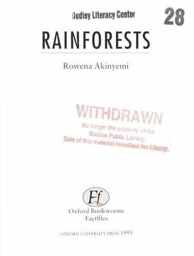 Rainforests