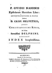 Ovid with an English translation: Heroides and Amores