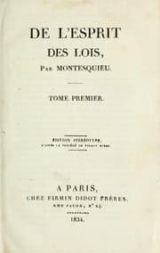 De l'esprit des lois