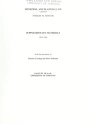 Municipal and planning law