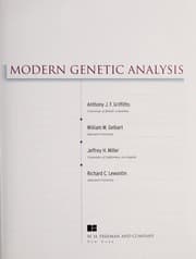 Modern Genetic Analysis