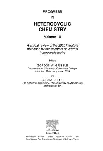 Progress in heterocyclic chemistry